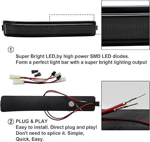 Miniatura 6 de Luces intermitentes para espejo lateral, conjunto LED compatible con F150 2009-2014para Mark LT 2010-2014, lámpara intermitente de giro dinámico