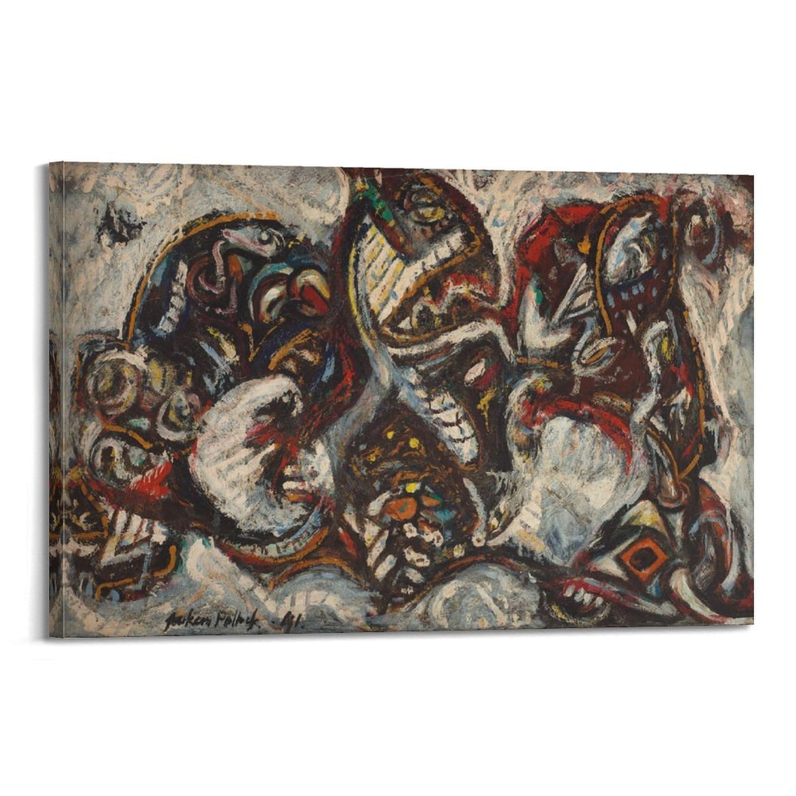 xiaoxiaoshen Jackson Pollock Abstract Expressionist Canvas Poster Wall Art Prints Room Aesthetic Murals Bedroom And Living Decorations 24x36inch(60x90cm)