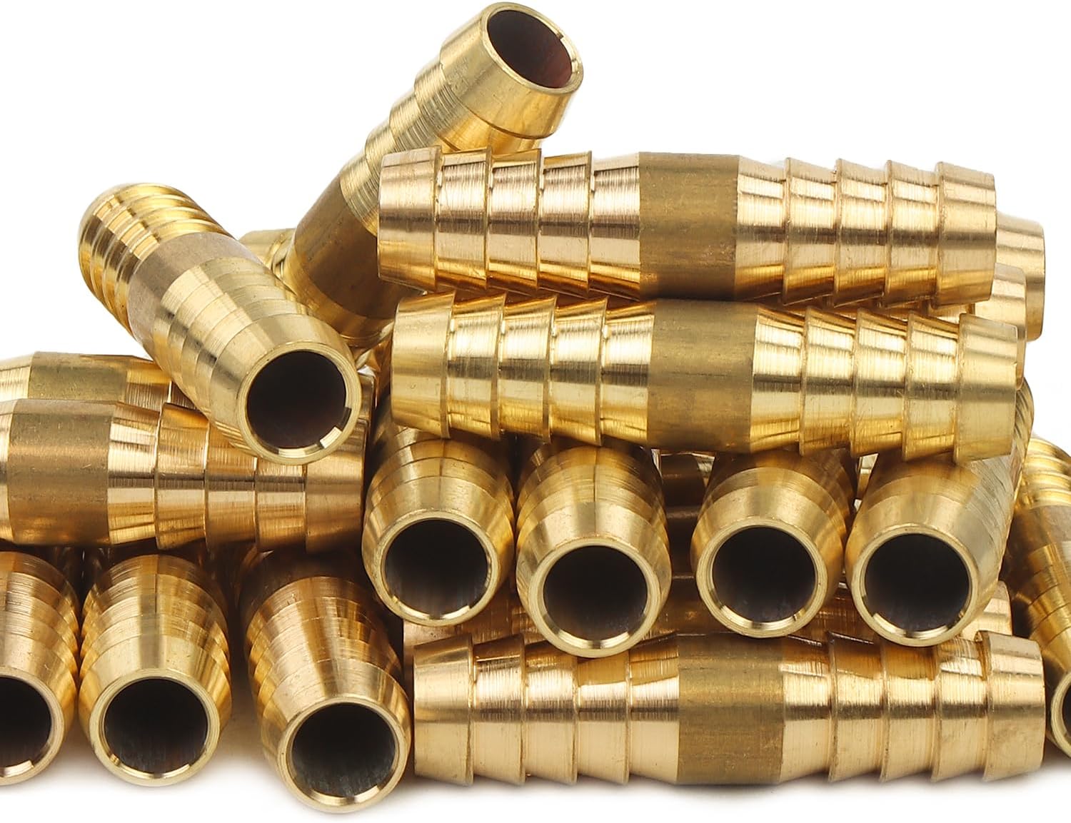 LTWFITTING Brass Barb Splicer Mender 3/8-Inch ID Hose Fitting Air Water Fuel Boat(Pack of 500)