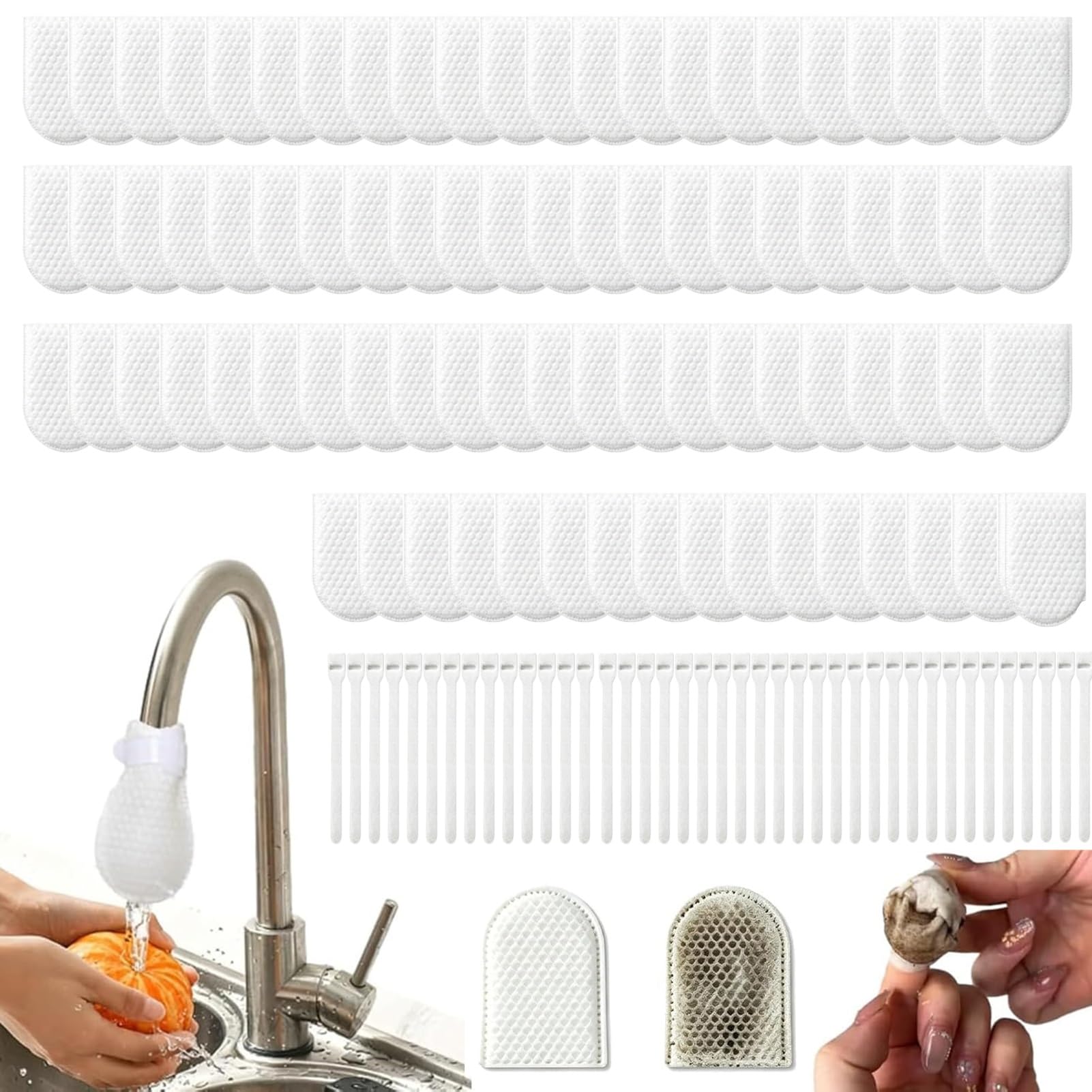 Sachets filtrants en coton rechange pour lavabo et évier afin d'éliminer les impuretés de l'eau