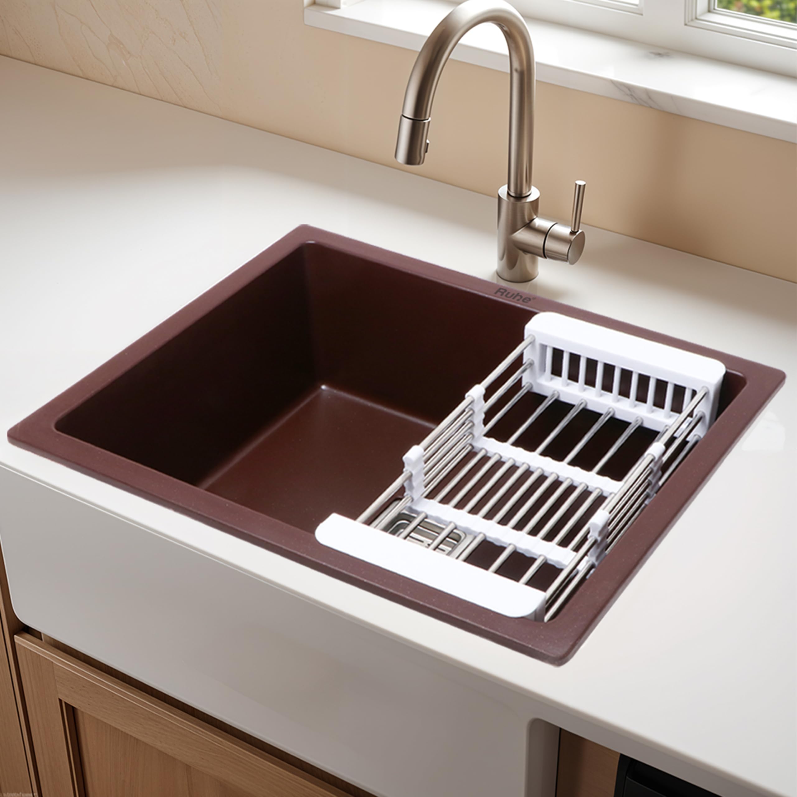 Ruhe Matte Black Quartz Kitchen Sink - Noise Reducing -12 Ruhe Matte Black Quartz Kitchen Sink - Noise Reducing -12