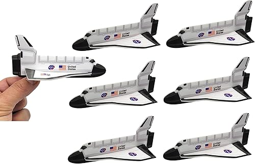 Zugar Land Planeadores de espuma de transbordador espacial (5 pulgadas) Juguetes voladores del cosmos del espacio exterior. Avión Fun Jet (24