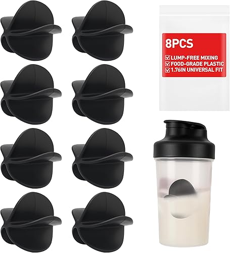 Bolas de mezcla de plástico para botellas de bolas para bebidas deportivas, mezclador de proteínas, mezcladores de botellas Better Than Wire (8