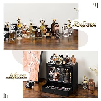 Amazon.com: Emfogo Cologne Organizer, Leather Perfumes