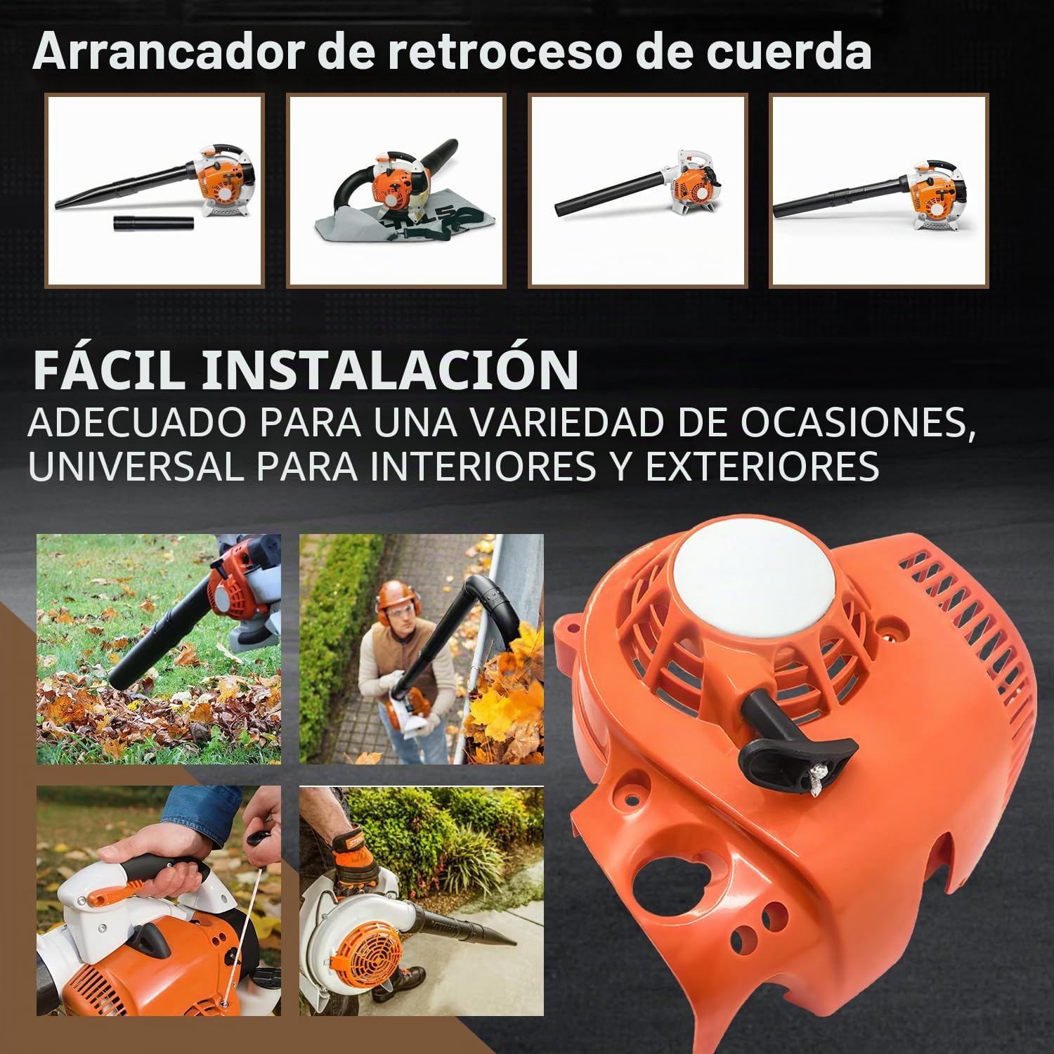 deawater 1 arrancador de retroceso 4241-080-2106 para soplador de hojas de mano Stihl bg86 bg86c bg56c sh86 sh56