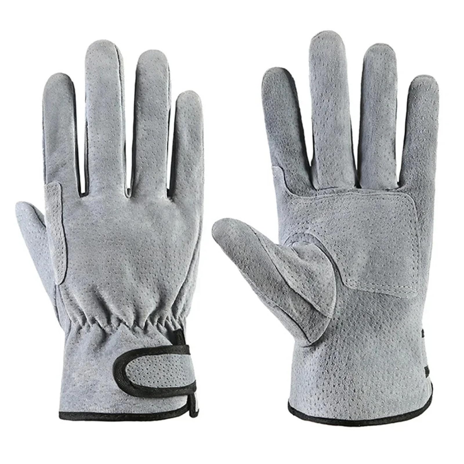 Compatible con guantes de soldadura de cuero de vaca, protección de manos resistentes al calor, guantes de trabajo de seguridad for tareas de soldador