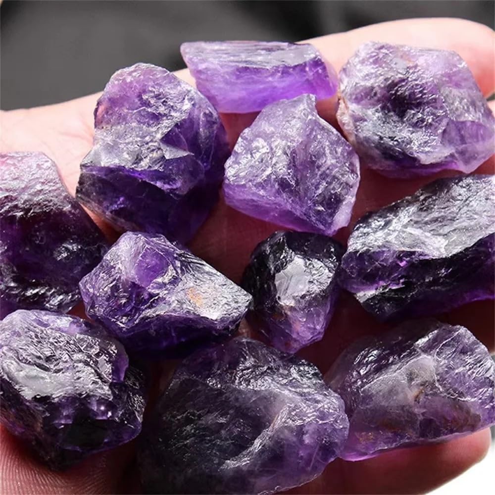 AARTERZZA 200-210g (one pack) Amethyst Raw Gemstone Crystal Crystal Quartz Style Aromatherapy