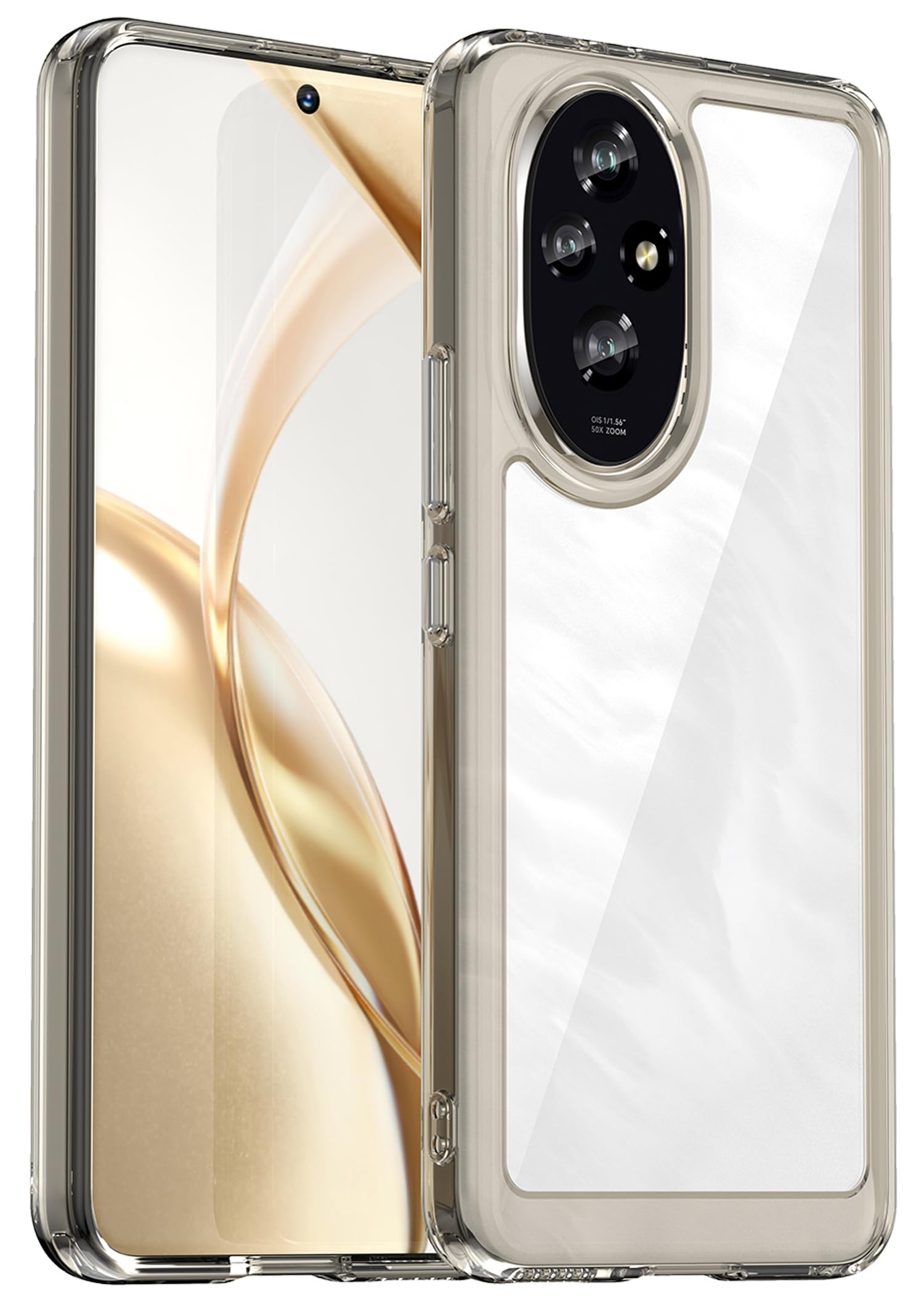 Kapa Unicorn Acrylic Clear Back Cover for Honor 200 (5G) | Slim Shockproof [Military Grade Protection] Hybrid Bumper Case (Grey Sides) (B0DFPGK8C1) Amazon Price History, Amazon Price Tracker