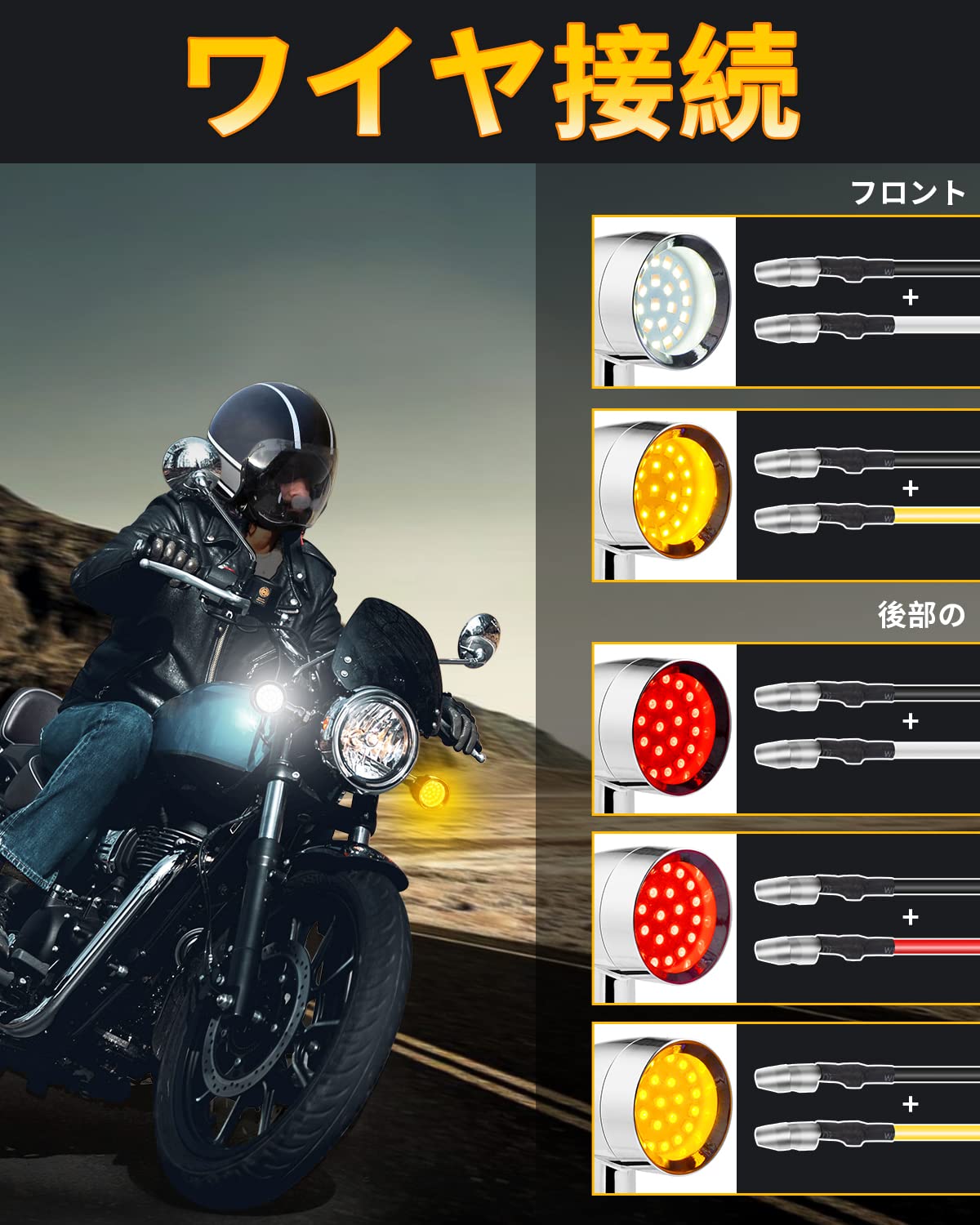 Amazon | ANONEMOTO ハーレー LED ウインカー LED ウインカー ハーレー