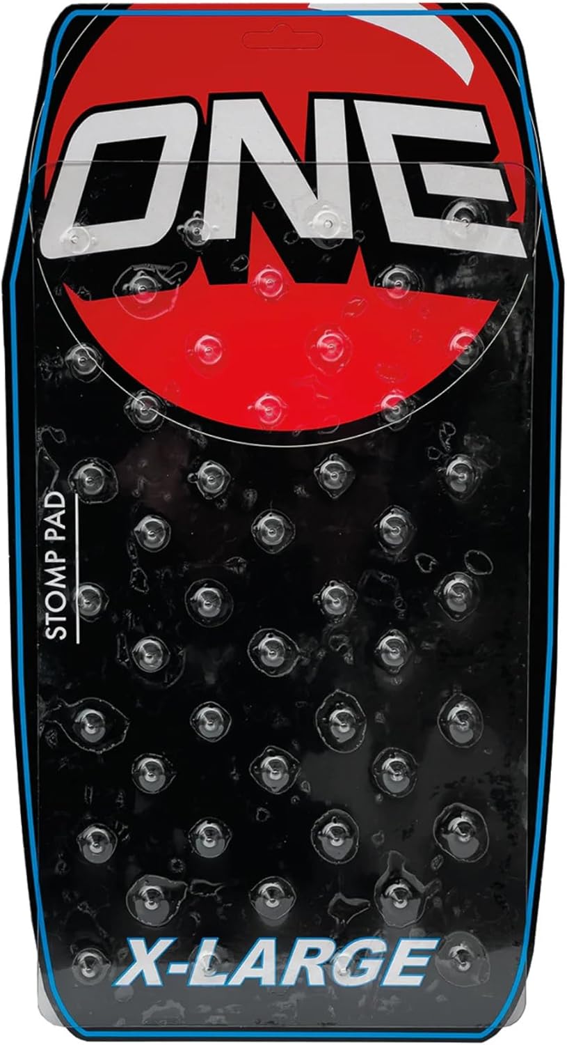 OneBall One Mfg Big Foot XL Stomp Pad – 14" x 8" Clear Snowboard Foot Pad for Extra Grip & Control – Large Traction Pad for Foot Stability – XL Series Snowboard Pad