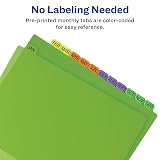 Avery Pre-Printed Jan-Dec Plastic Dividers, 12-Tab, Multicolor, 1 Set – view 3