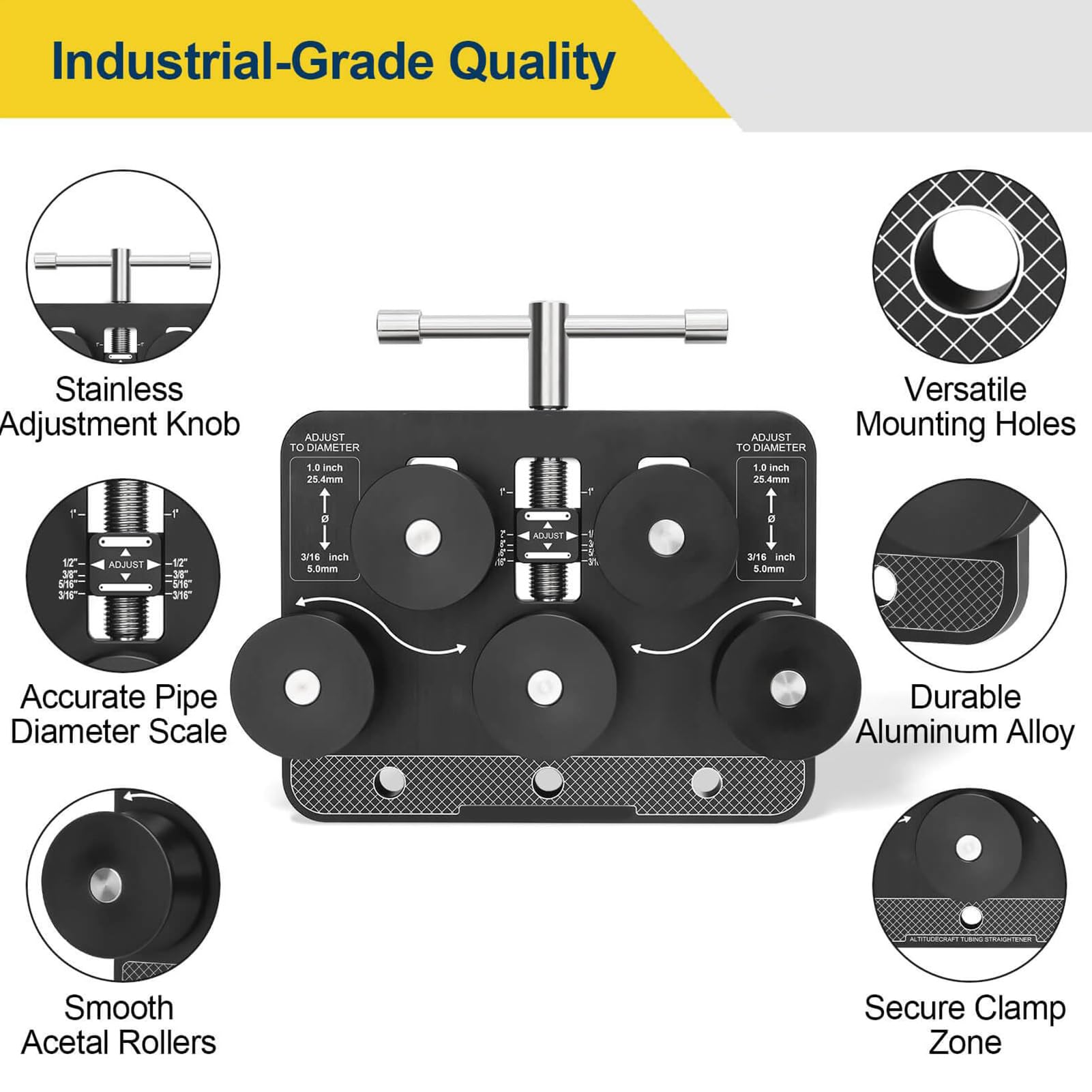 Strumento per Raddrizzare Filo Metallico Utensile Manuale per Raddrizzare | Componenti Auto Per Riparazione E Manutenzione Tubi Metallici