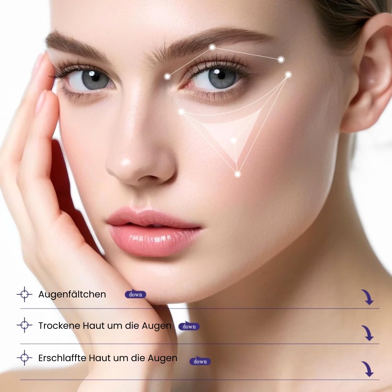 Patches per Microneedling 4 Paia, Patches per Microneedling per gli Occhi Contro Borse e Rughe, Pad per Occhi per Microneedling Contro Occhiaie, Set di Microneedling all'Acido Ialuronico Riduce Rughe