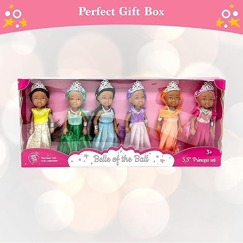 Miniatura 6 de Juego de muñecas pequeñas con muñecas de princesa para niñas  Muñecas de juguete de princesa para casa de muñecas  Muñeca pequeña mini figuras de