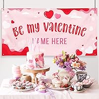 Vista 59 de Cartel de fondo personalizado para el día de San Valentín, decoración de San Valentín, letrero de vinilo con texto en inglés "Be My Valentine