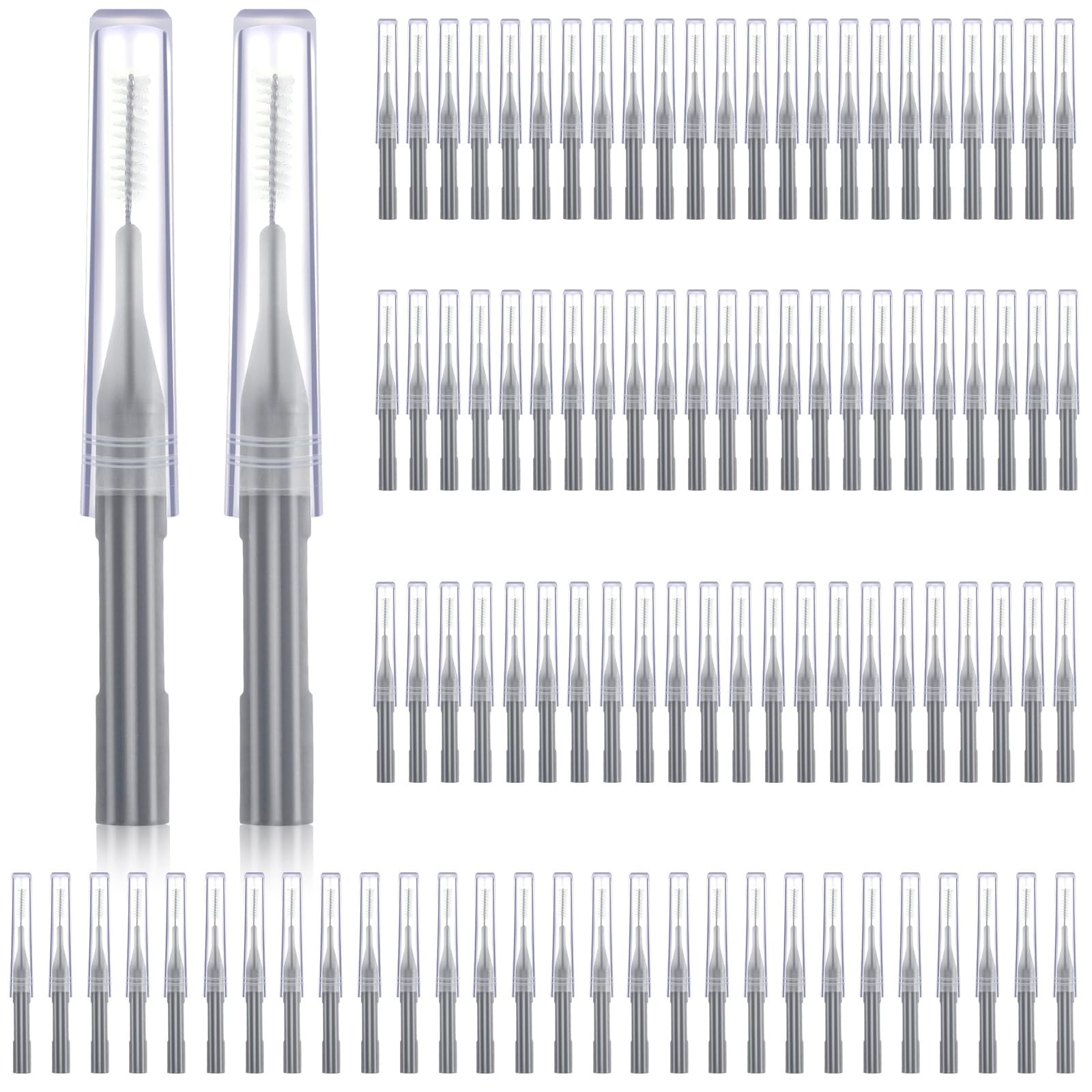 Patelai 100 Interdental Brush Set, Gray