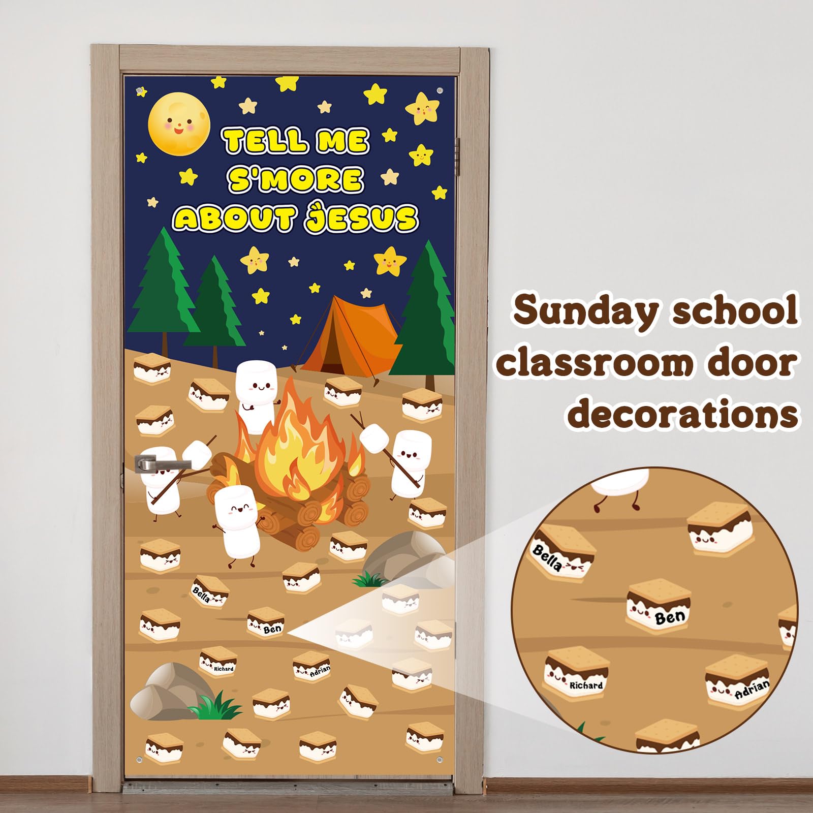 "Faith Can Move Mountains" Bulletin Board Set - Religious Classroom & Sunday School Decor (46 Pieces) - View #4