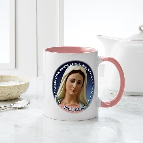 Miniatura 7 de CafePress Taza de café de cerámica con texto en inglés "Our Lady Of Medjugorje" (11.0 fl oz)