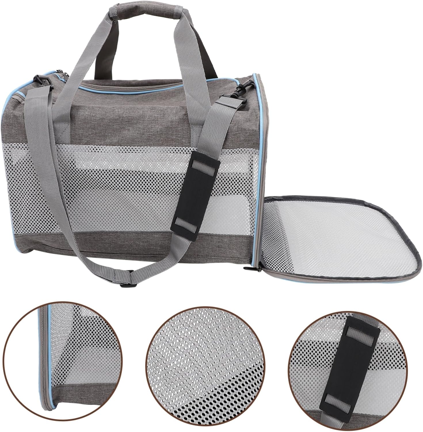 BESPORTBLE Cat Carrier Soft-Sided for Small Pets Breathable Design for Cats and Dogs Portable Pouch for Outdoor Use Comfortable and Lightweight for Hiking and Travel