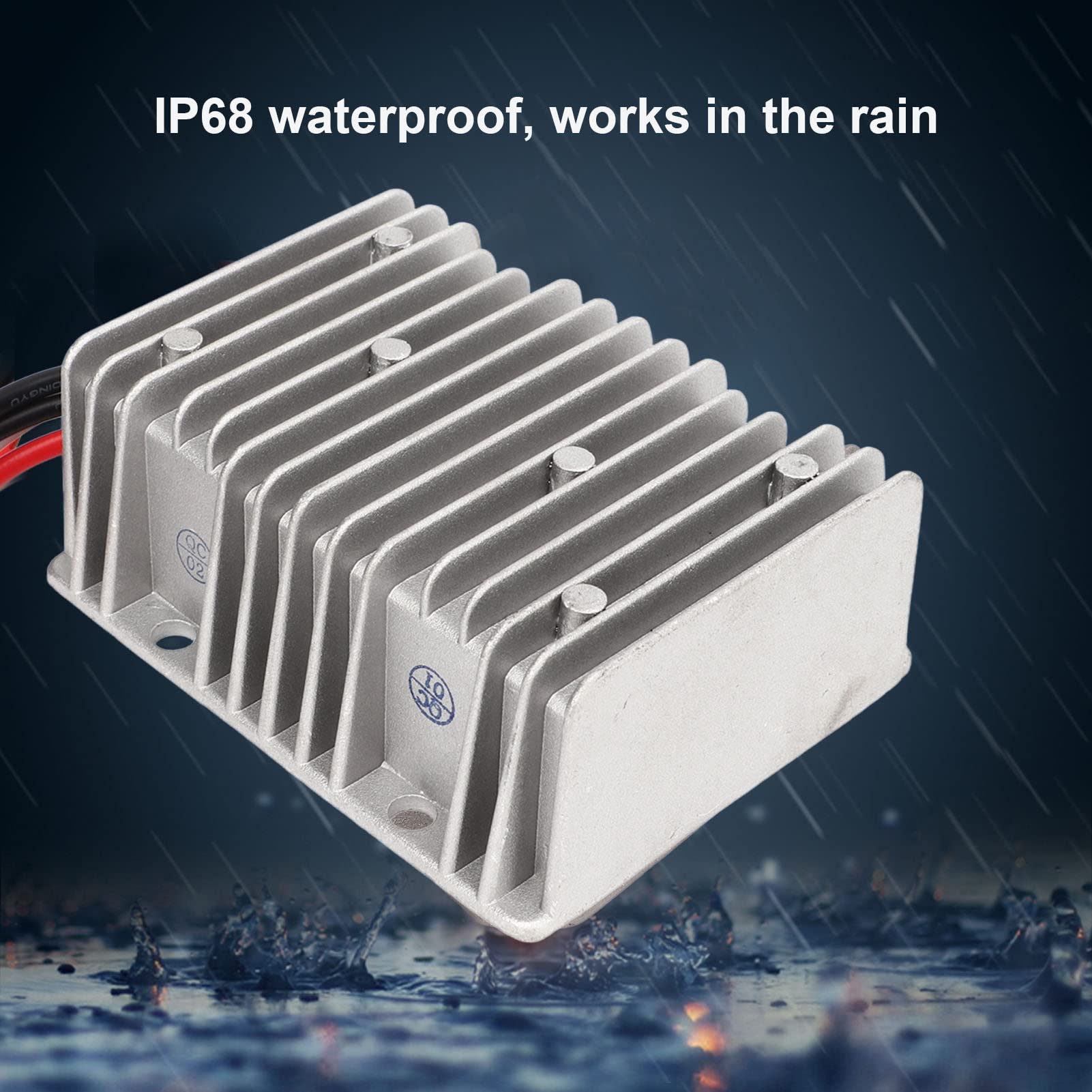 Trasformatore Buck Aramox, Convertitore di Tensione del Regolatore da 24 V a 13,8 V 414 W Trasformatore Buck CC Impermeabile Ad Alta Efficienza di Conversione