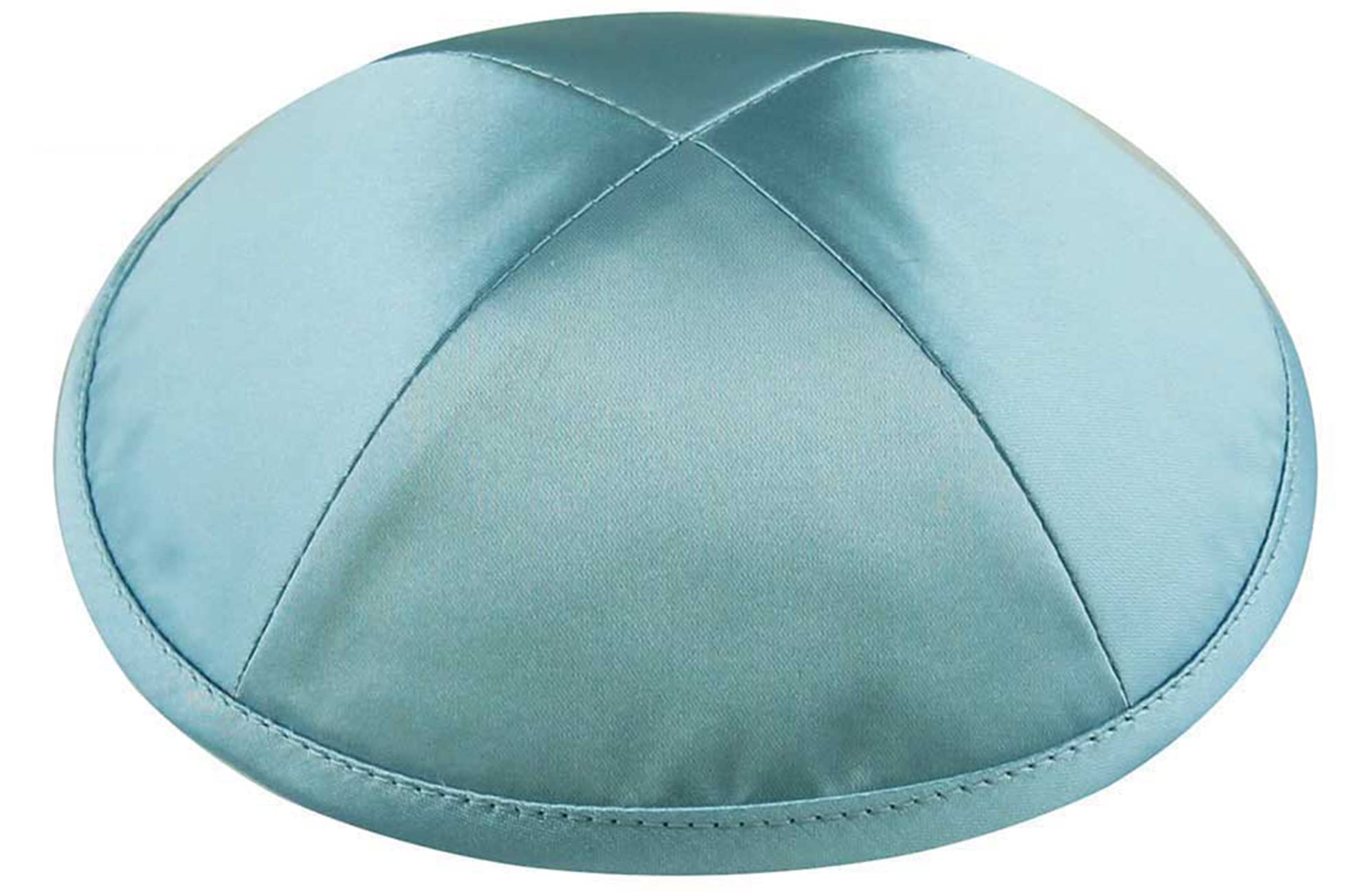 Zion Judaica Deluxe Satin Kippah Yarmulkes for Kids Teens &amp; Adults Skullcaps 6.25" Multi-Color Options 4 Panel Design