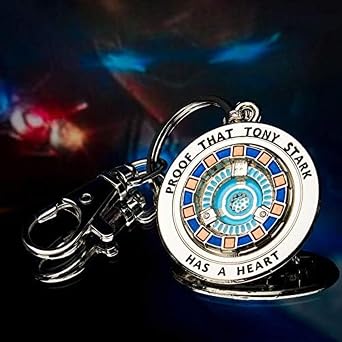 Iron Man Marvel Tony Has A Heart 3D Metal Key Chain