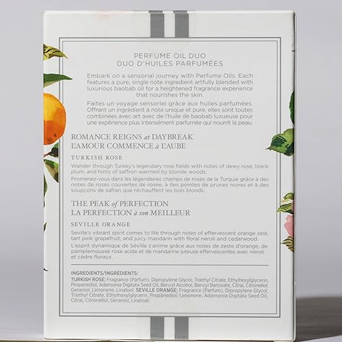 Miniatura 2 de NEST New York El juego de mini aceite de perfume incluye rosa turca y naranja de Sevilla (2 x 0.1 onzas)