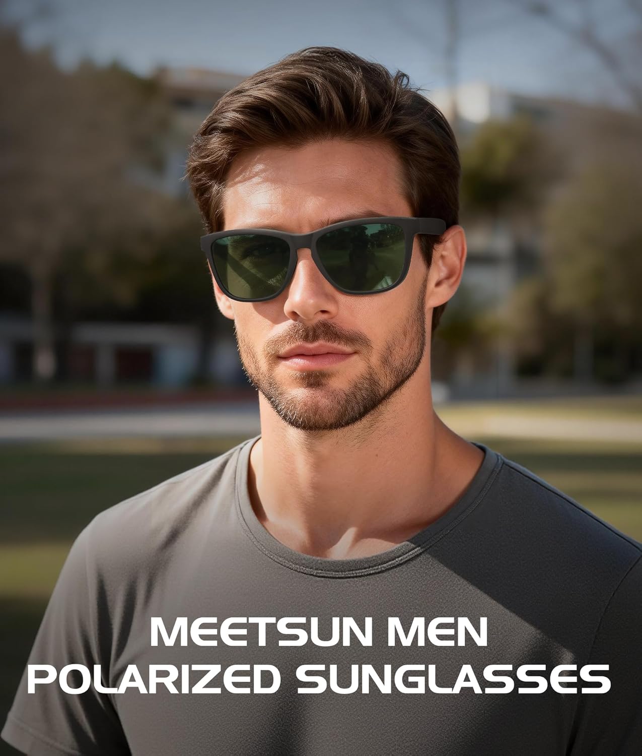 MEETSUN Polarized Sunglasses for Men,Sun Glasses with UV Protection for Driving Fishing