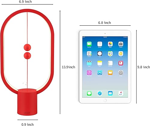Miniatura 3 de Heng - Luz de equilibrio, lámpara de mesa LED alimentada por USB, creativa, luz nocturna con interruptor magnético, lámpara de mesa regulable para