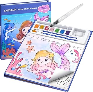 Paint with Water Coloring Books for Kids, Mess Free Watercolor Painting Kit Painting Activity