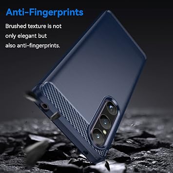 Sawiqpd for Sony Xperia 1 VI (6th Gen) Case Carbon Fiber Texture, Blue