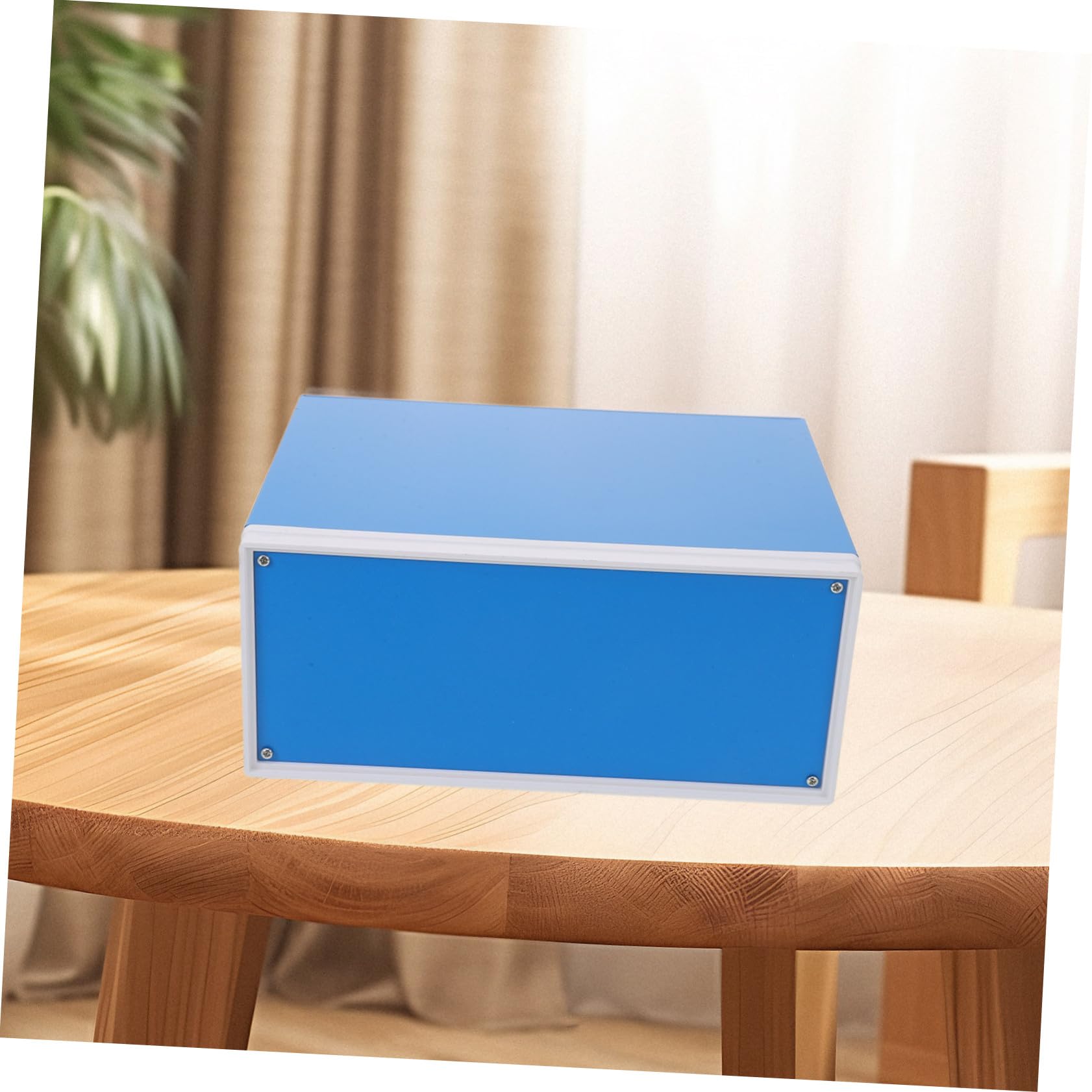 DOITOOL Caja de Conexiones Metálica Azul para Bricolaje Protección y Fácil Instalación, Adecuado para Dispositivos de Medición en Estaciones de Metro y Aeropuertos