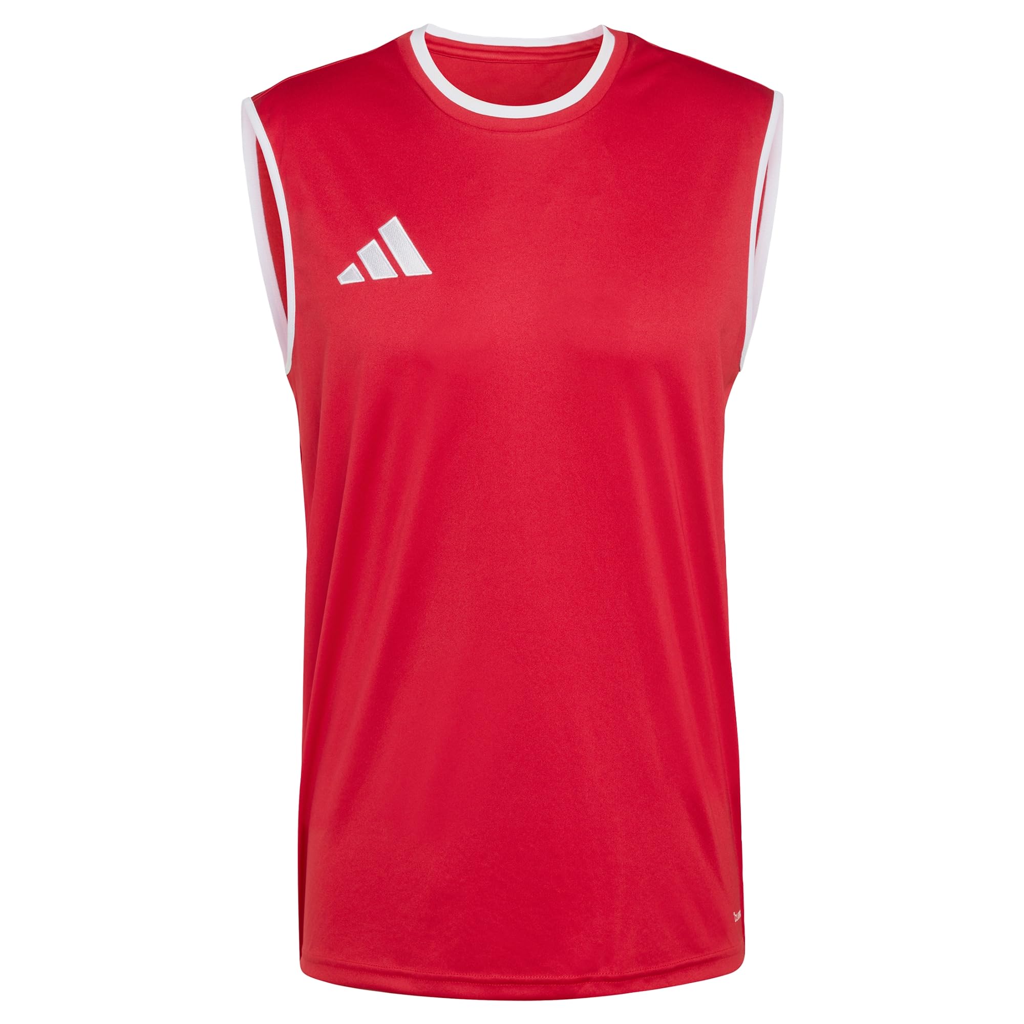 adidas Men's Entrada26 Sleeveless Jersey Shirt, Team Power red 2/White, L