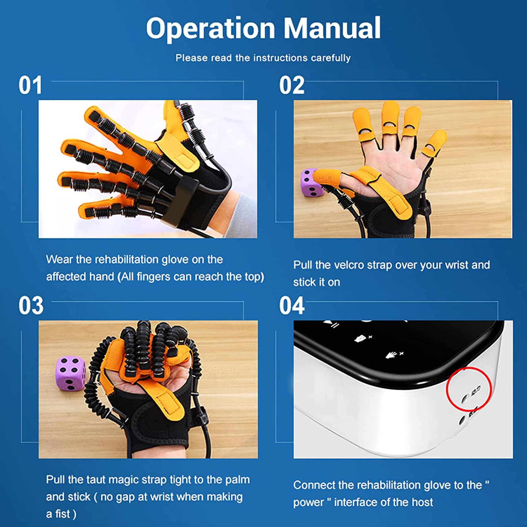 Amazon.co.jp: 手の機能リハビリテーションロボットグローブ理学療法