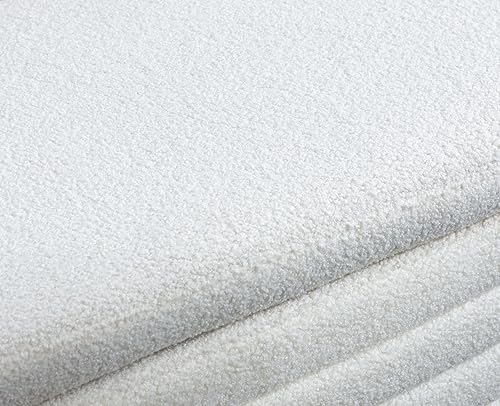 Miniatura 6 de chairus Banco de almacenamiento, otomano moderno de 45 pulgadas, cómodo taburete tapizado para sala de estar, pasillo, extremo de la cama (blanco, 1