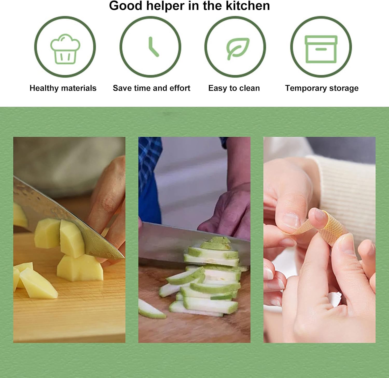 6 in 1 Vegetable Chopper Shredder Manual Handheld Food Chopper Cutter Dicer for Creative Plate Decoration