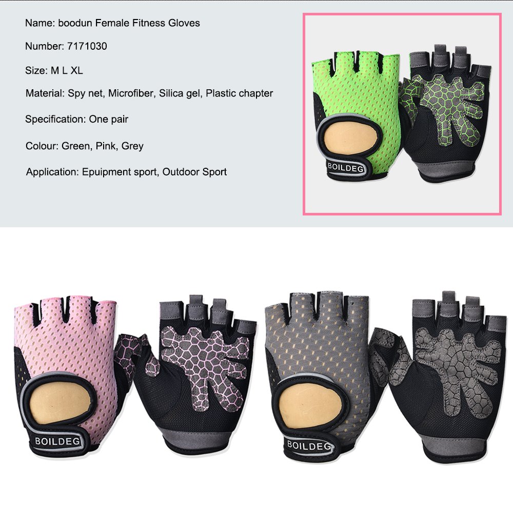 Mumian Anti-Slip Workout Gloves Designed for Men & Women Fitness Gloves Gym Gloves Weight Lifting Gloves Weight Training Gloves Weightlifting Gloves (Pink, M)