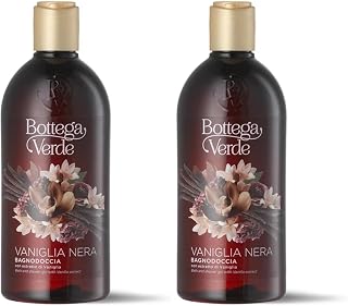 Bottega Verde - Vaniglia Nera, Bagnodoccia Arricchito con Estratto di Vaniglia Nera, 400 ml, Detergente Liquido Adatto a Tutti i Tipi di Pelle, Profumo Fiorito e Fruttato, Senza Siliconi