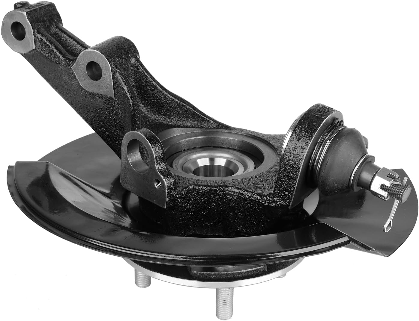 Front Steering Knuckle & Wheel Bearing Hub Assembly Compatible with Honda Civic 2001-2002 L4 1.7L, Right Passenger Side Replaces # 698478 698-478 51210S5AJ10 45255S01A00 44600S5DA00