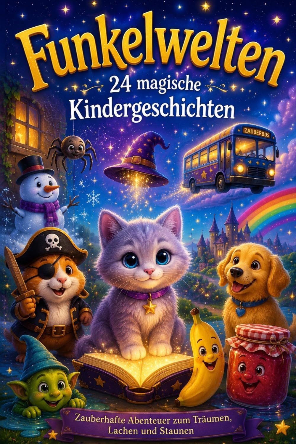 FUNKELWELTEN: 24 magische Kindergeschichten zum Vorlesen, Träumen und Lachen