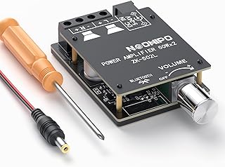 ZK-502L Bluetooth 5.0 Amplifier Board 2 Channels 50W x 2 Mini Receiver Wireless Stereo Audio Digital Amp Module for Home Passive Speakers