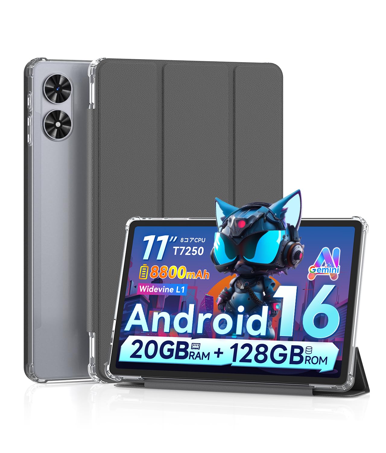 SVITOO P11 ケース 保護ケース タブレット専用ケース 高級PU 三つ折りスタンド スタンド角度調整 軽薄 軽量 オートスリープ/ウェイク機能 全面保護 耐衝撃 手触り快適