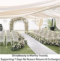 Vista 10 de ShinyBeauty Pasillo de Lentejuelas Negras Brillantes de 2 pies x 15 pies Alfombra Brillante para Bodas, Graduaciones, Fiestas, Alfombra Negra