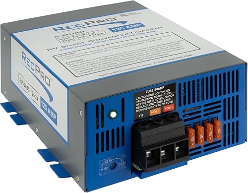 Miniatura 12 de RecPro Convertidor RV de 35 amperios Convertidor de potencia RV y cargador de batería Carga inteligente de 4 etapas 120 VCA a 12 VCC Rango