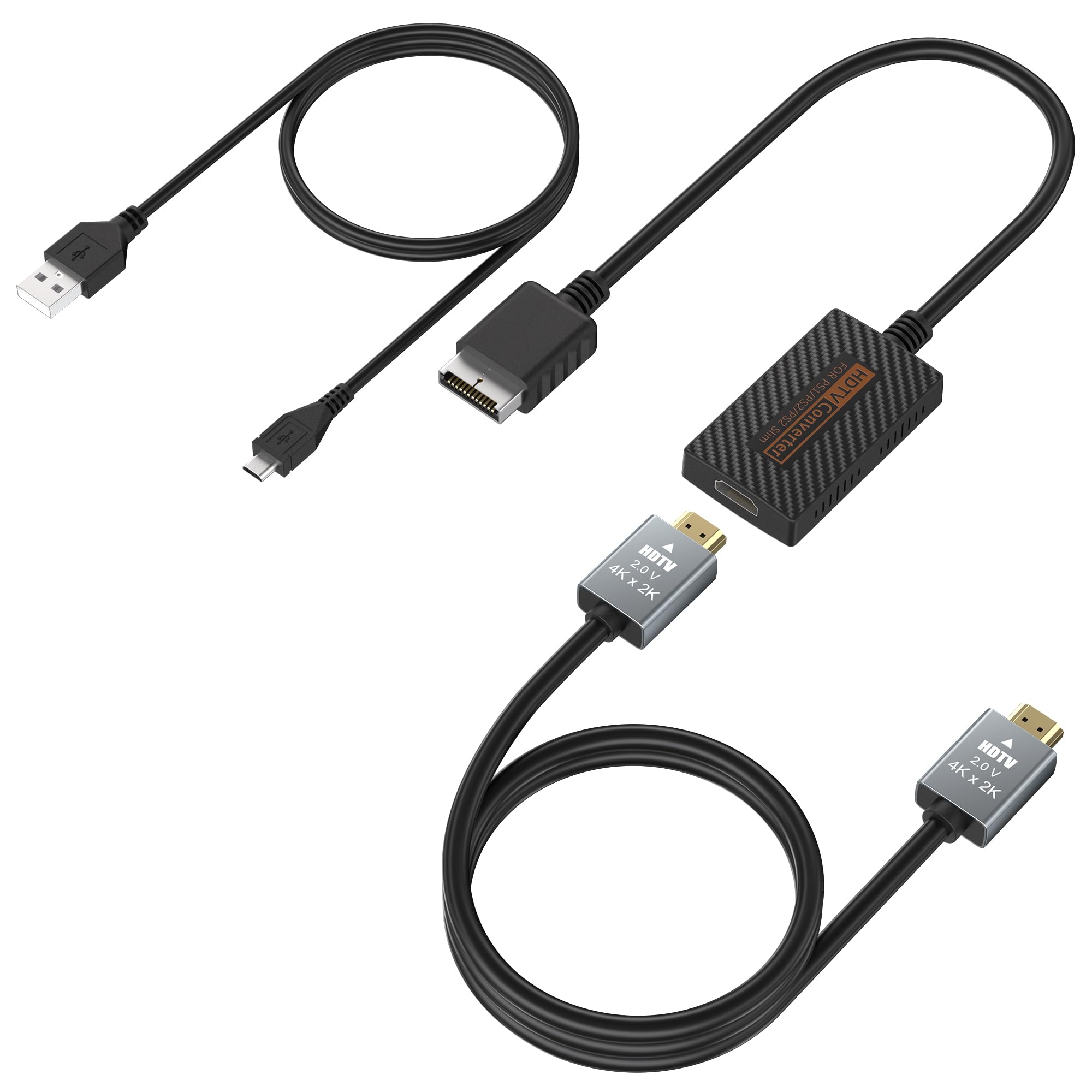 PS2 to HDMI Adapter for PlayStation 2/2 Slim Console | HDMI Cable for PS2 Only Compatible with Y Cb/Pb CR/PR Signal Output, Plug & Play Converter for PS2 to HDTV/Monitor-image-36