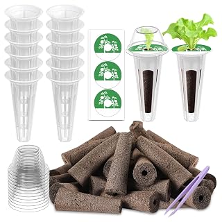 79 Pcs Seed Pod Kit Compatible with Aero Garden Ahope Garden Z243 - Grow Anything Kit for Indoor Garden Hydroponics Growing System with 24 Grow Sponges, 12 Grow Baskets, 12 Domes, 30 Labels - Amazon product rated Grade B