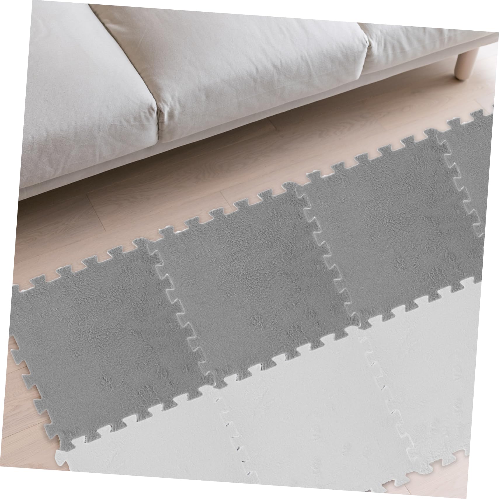 LIFKOME 10pcs Puzzle Mat Rug Squares Foam Interlocking Carpet Mats Play Floor Replaceable Puzzle Cushions Portable Puzzle Cushions Household Accessory Home Accessory Plush