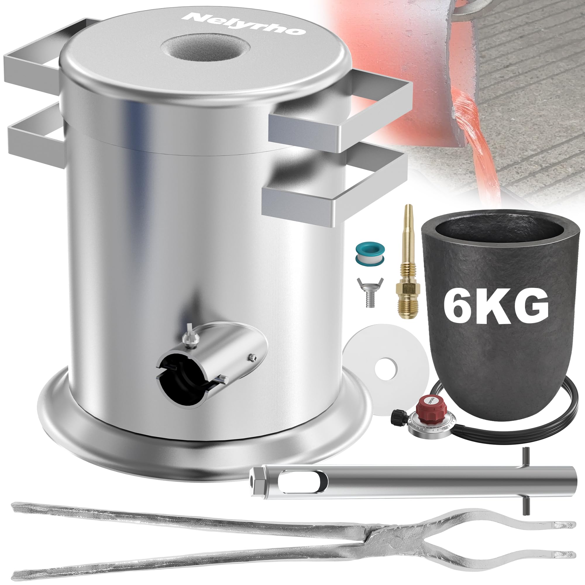 Amazon.com: Nelyrho 6KG Smelting Furnace Kit - Full Stainless