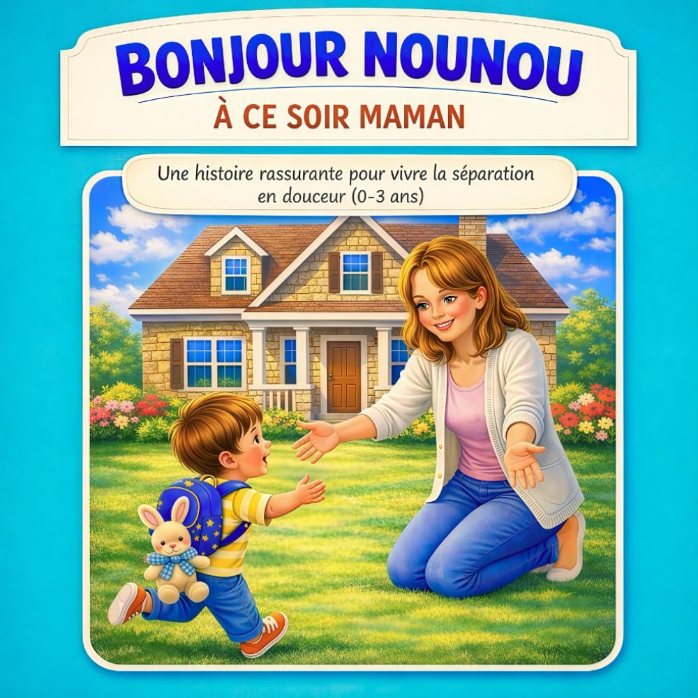 Bonjour nounou : à ce soir maman: histoire rassurante pour expliquer la journée chez nounou et vivre la séparation en douceur (0-3 ans)