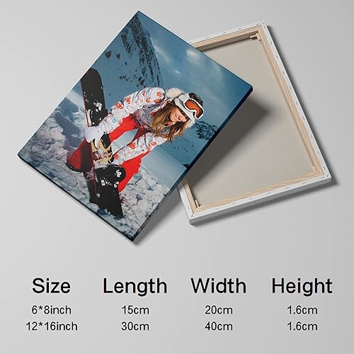 Miniatura 2 de Chexin Impresiones en lienzo personalizadas con tus fotos, marco, pósteres de arte de pared para estética, sala de estar, boda, bebé, mascota,